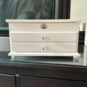 Pottery barn, white wooden jewelry box